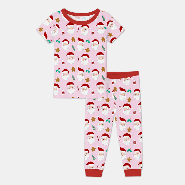 Christmas Sweet Santa Two Piece Short Sleeve Pajama Set