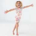 Hannukkah Menorah Family Matching Two Piece Short Sleeve Shorts Pajama Set , Hannukkah Menorah Family Matching Two Piece Short Sleeve Shorts Pajama Set - 12-18M / Girl