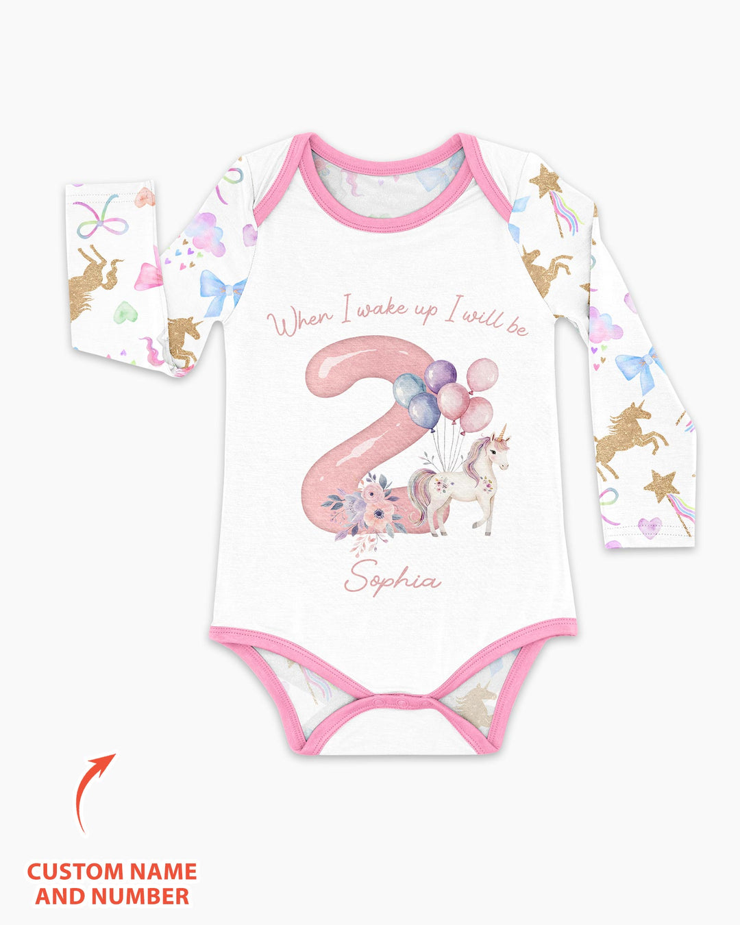 Custom Name When I Wake Up I Will Be Birthday Bamboo Bodysuit