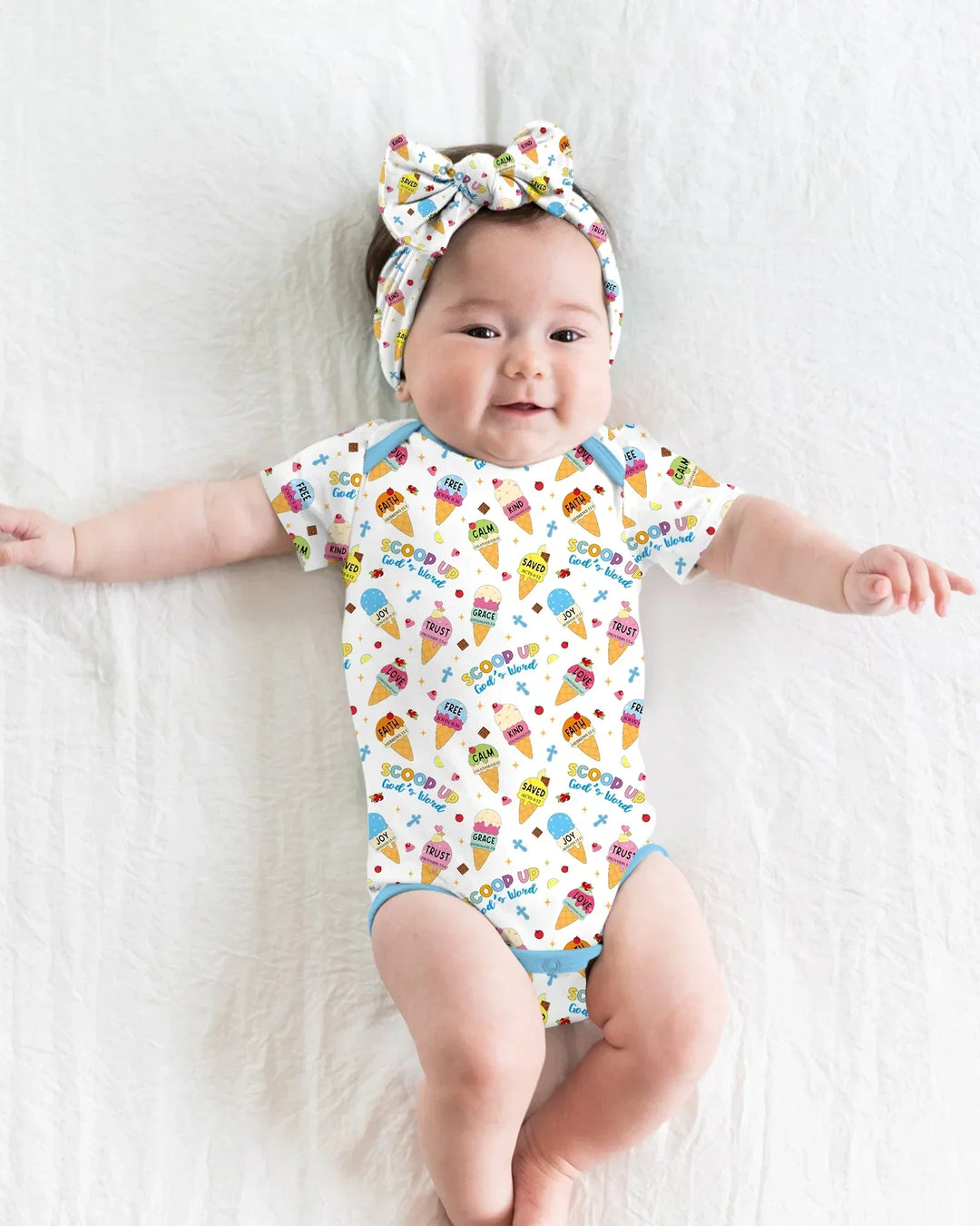 Gerippte Babykleidung mit individuellem Foto - Weich &amp; Skizzenhaft