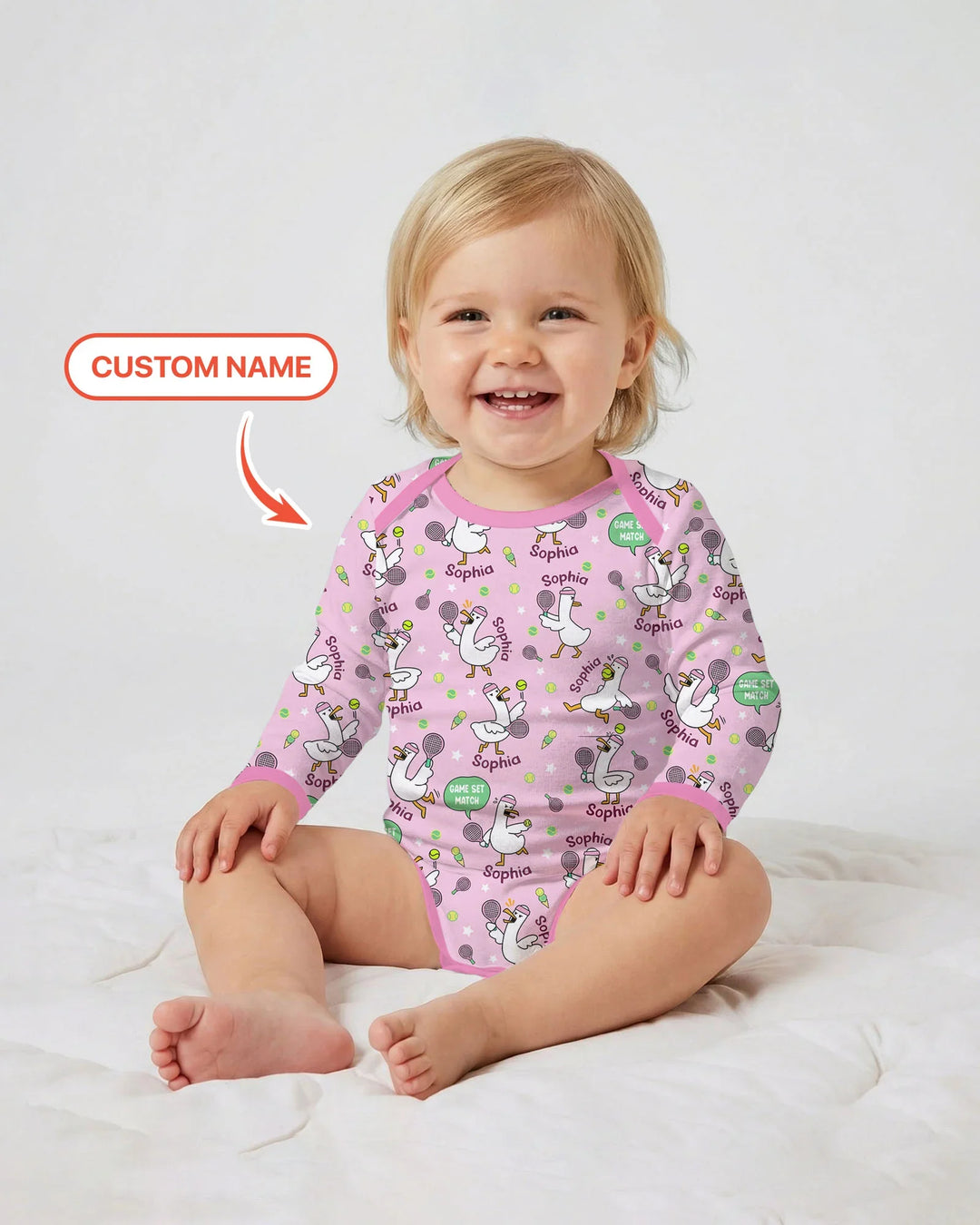Gerippte Babykleidung mit individuellem Foto - Weich &amp; Skizzenhaft