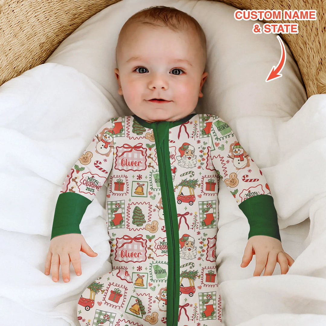 The Little Retro Dreamer Merry Christmas 2025 Convertible Zippy , The Little Retro Dreamer Merry Christmas 2025 Convertible Zippy - 0-3M