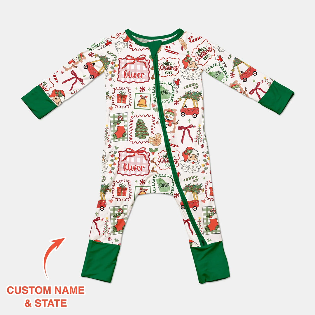 The Little Retro Dreamer Merry Christmas 2025 Convertible Zippy , The Little Retro Dreamer Merry Christmas 2025 Convertible Zippy - 0-3M