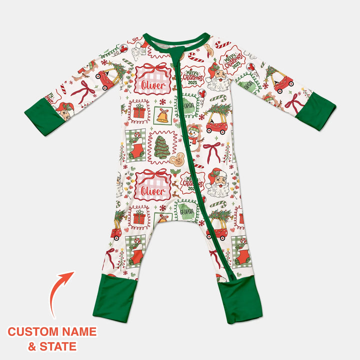 The Little Retro Dreamer Merry Christmas 2025 Convertible Zippy , The Little Retro Dreamer Merry Christmas 2025 Convertible Zippy - 0-3M