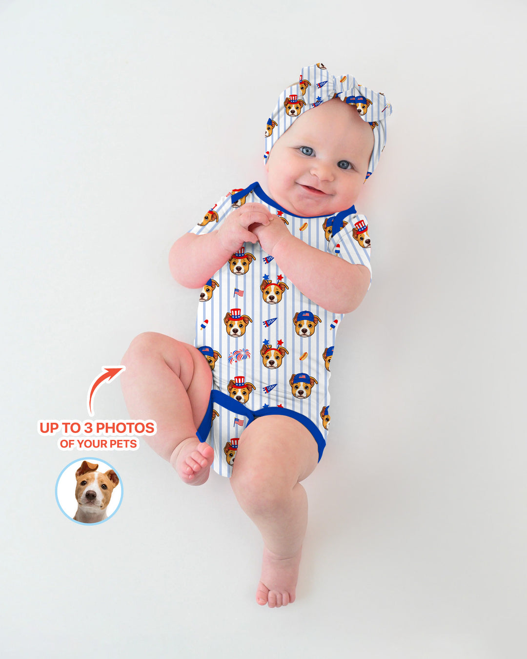 Gerippte Babykleidung mit individuellem Foto - Weich &amp; Skizzenhaft