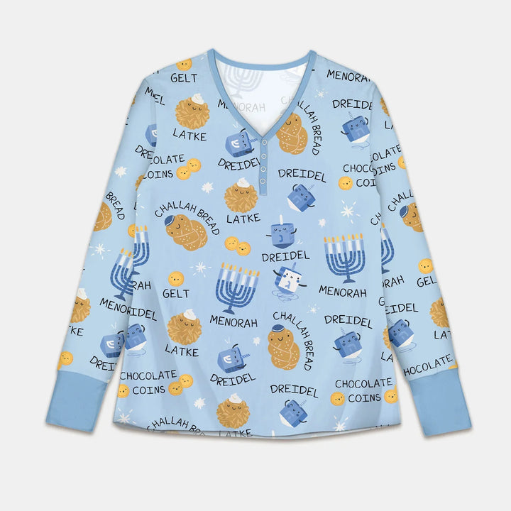 Family Hanukkah Matching Women Pajama Set