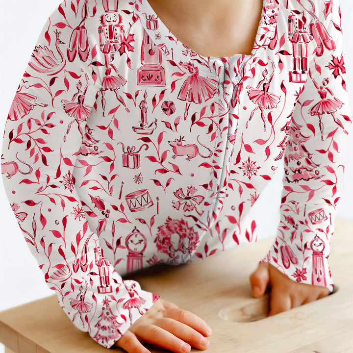 Christmas Nutcracker Toile Convertible Zippy