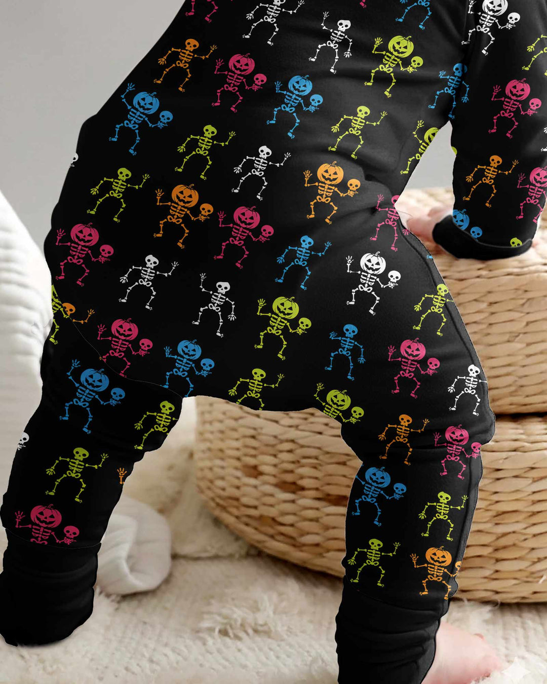Halloween Dancing Skeleton Bamboo Convertible Zippy