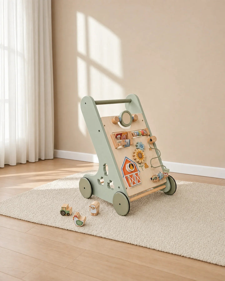 Happy Farm Wooden Activity Walker