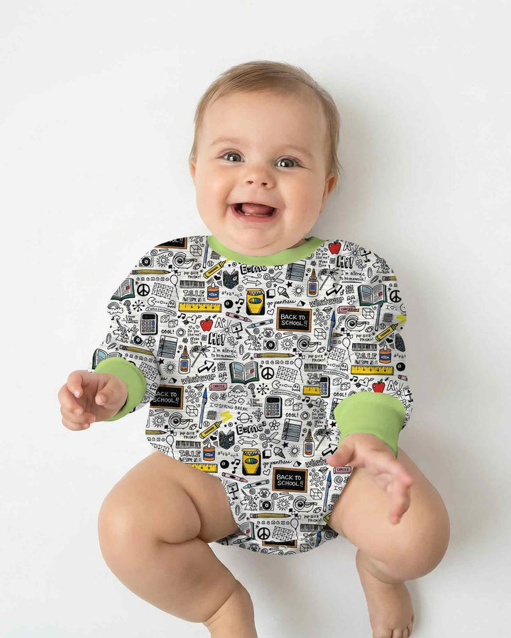 Gerippte Babykleidung mit individuellem Foto - Weich &amp; Skizzenhaft