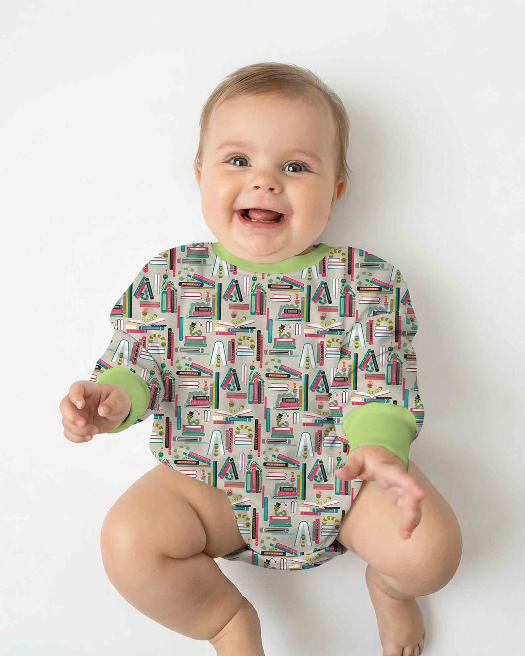 Gerippte Babykleidung mit individuellem Foto - Weich &amp; Skizzenhaft