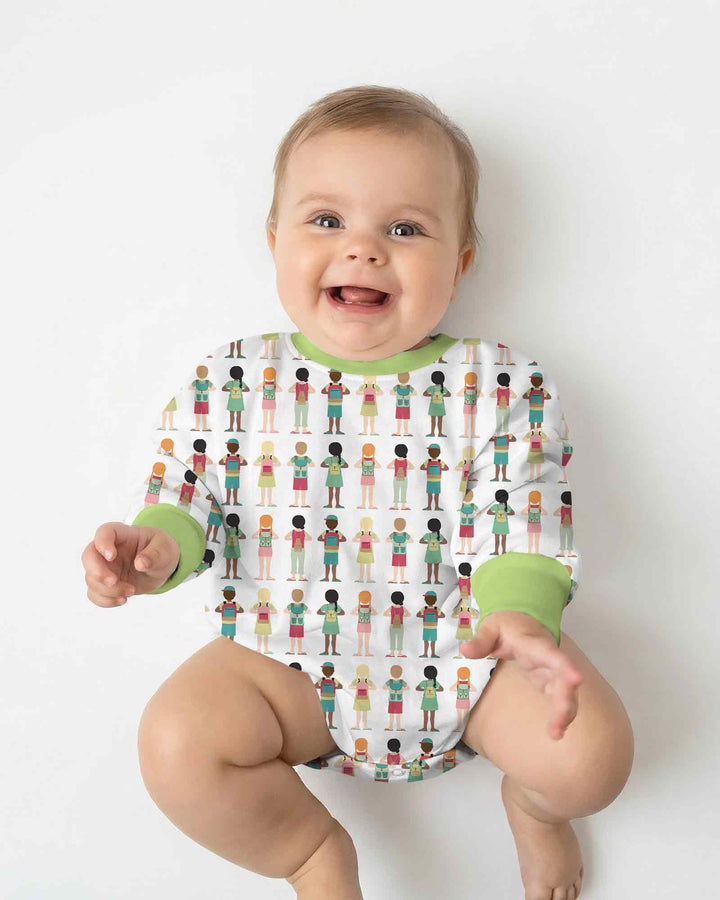 Little Friends Everywhere Bamboo Bubble Romper