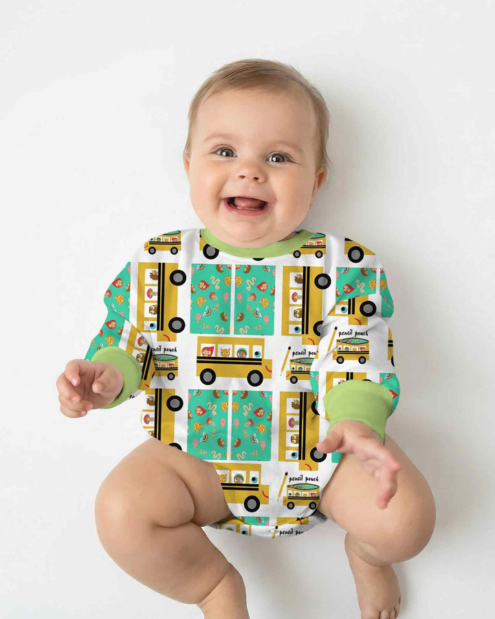 School Bus Adventures Bamboo Bubble Romper