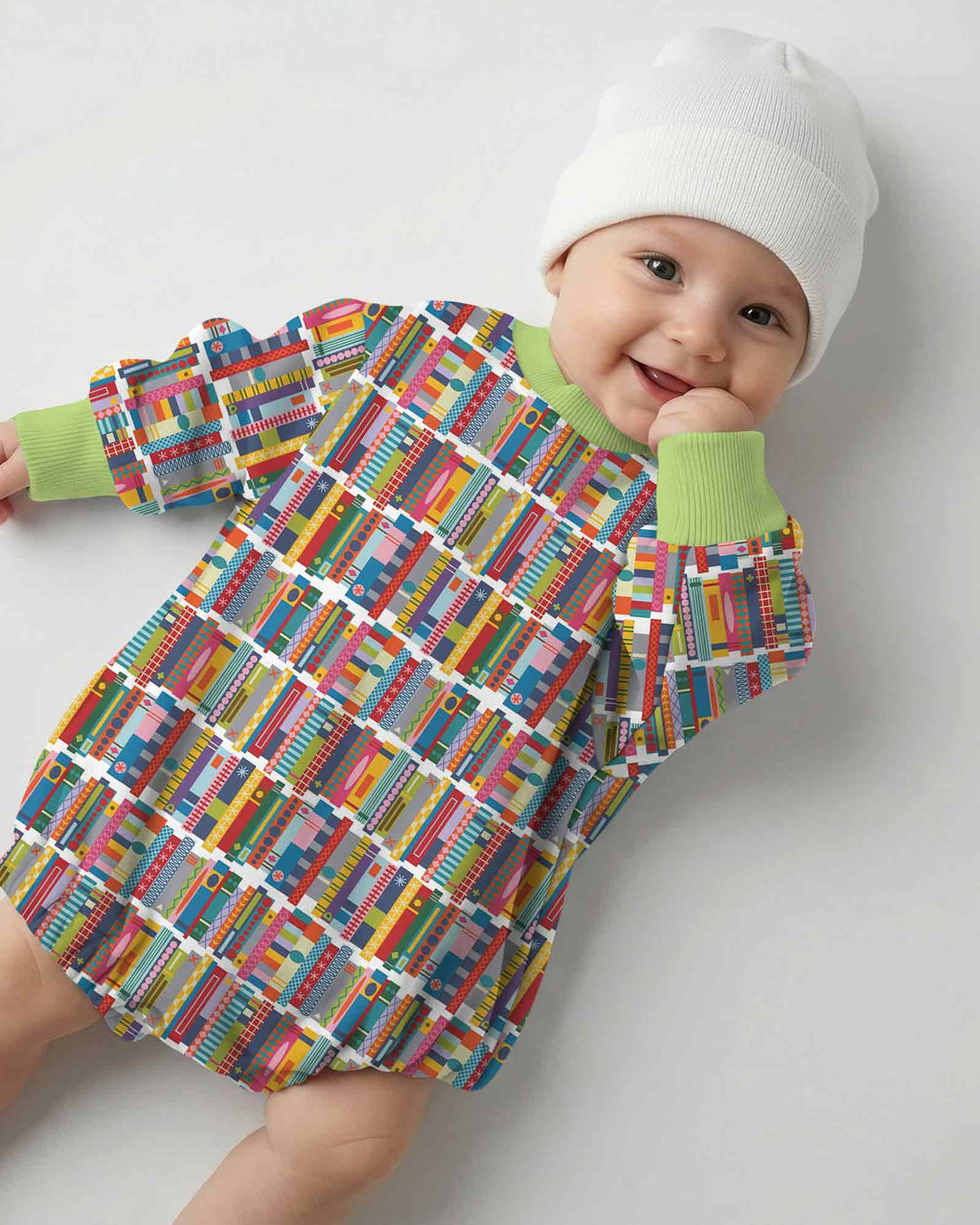 Gerippte Babykleidung mit individuellem Foto - Weich &amp; Skizzenhaft