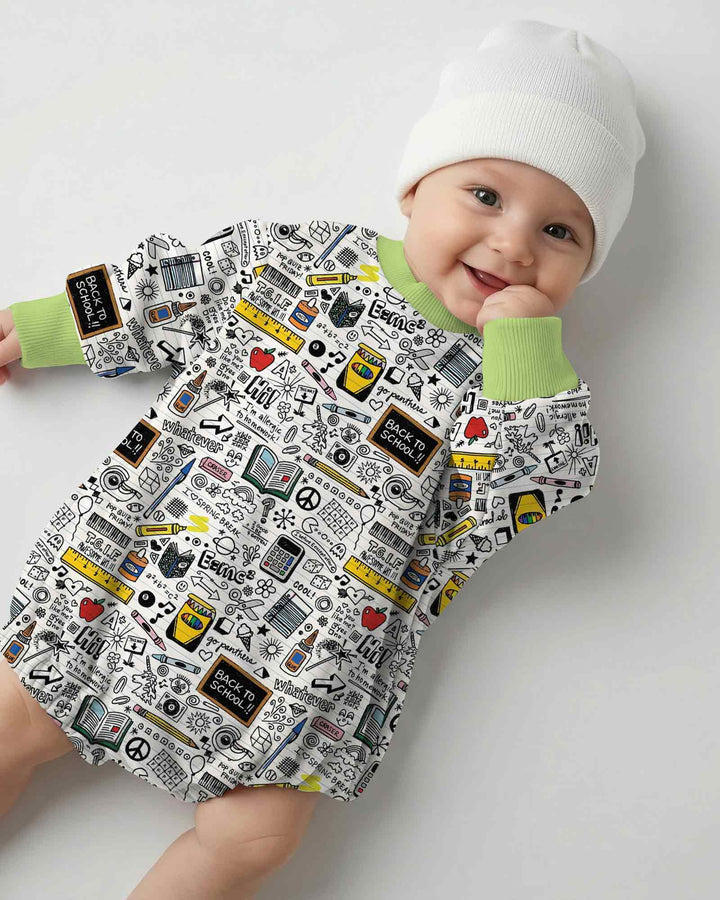 Gerippte Babykleidung mit individuellem Foto - Weich &amp; Skizzenhaft
