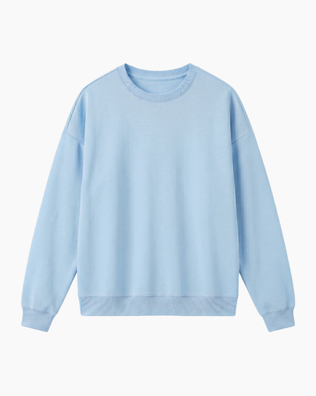Solid Color Bamboo Adult Crewneck Sweatshirt
