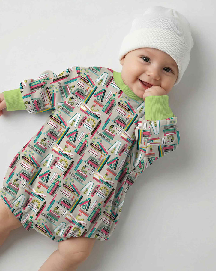 Gerippte Babykleidung mit individuellem Foto - Weich &amp; Skizzenhaft