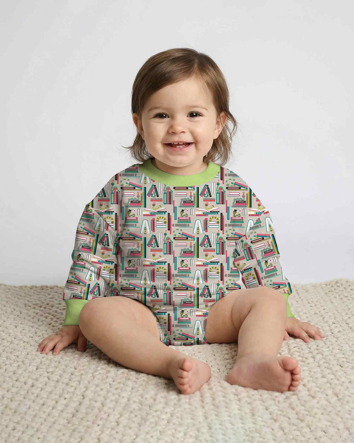 Gerippte Babykleidung mit individuellem Foto - Weich &amp; Skizzenhaft