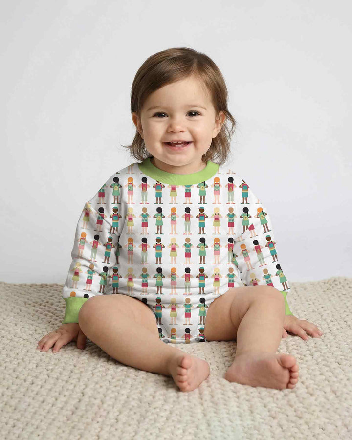 Little Friends Everywhere Bamboo Bubble Romper