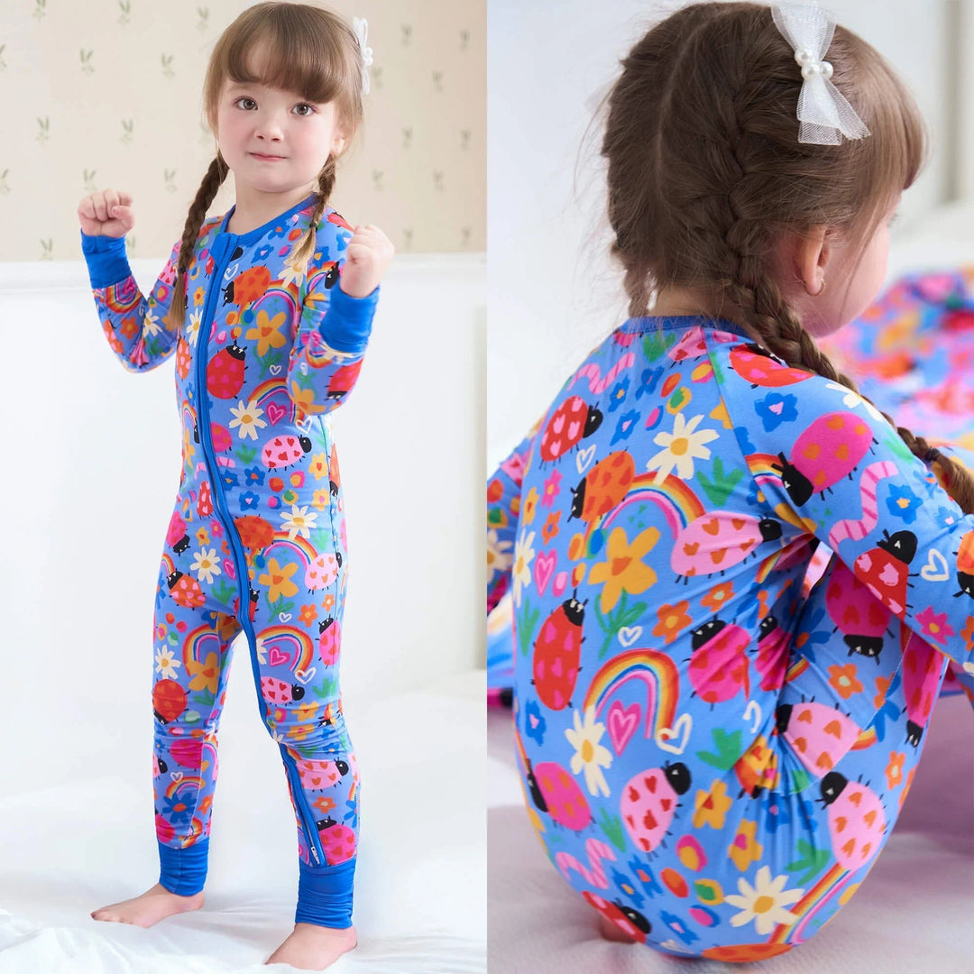 Bamboo Convertible Zippered Romper - Zumbamboo