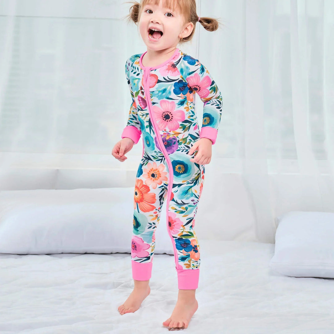 Best - Selling Convertible Zippered Rompers for Girl - Zumbamboo
