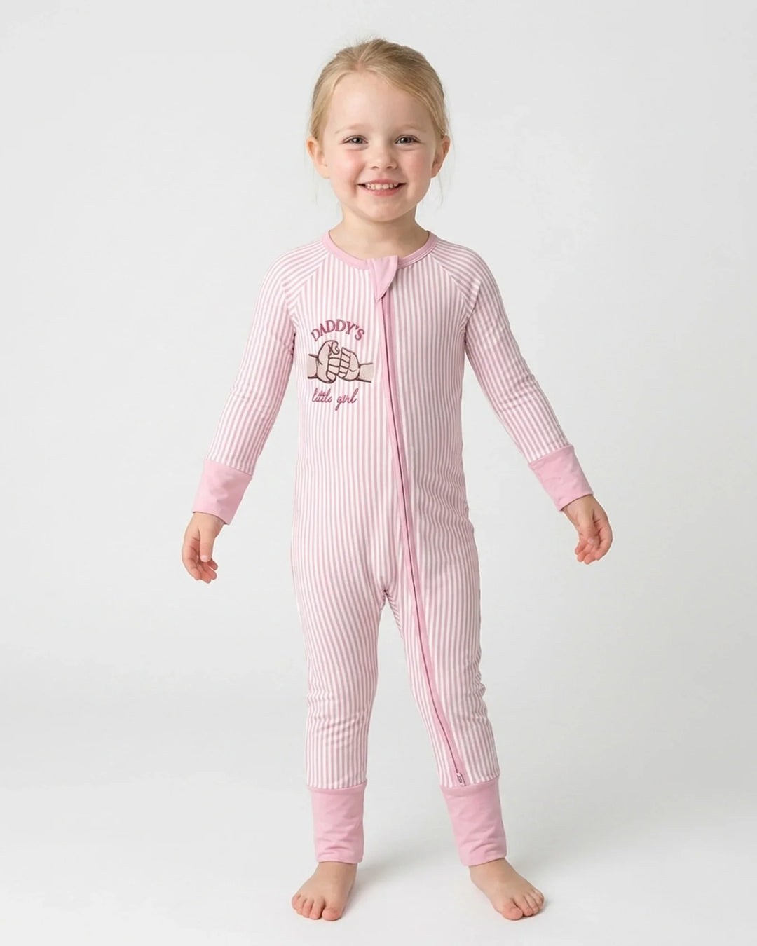 Embroidered Daddy's Little  Bamboo Convertible Zippy