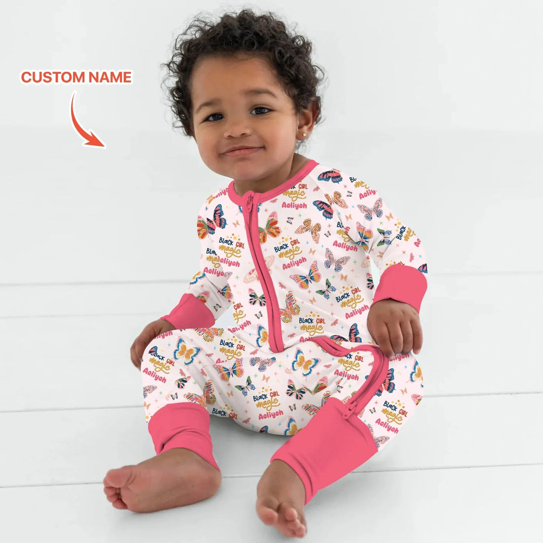 Black Girl Magic Custom Name Convertible Zippy - Zumbamboo