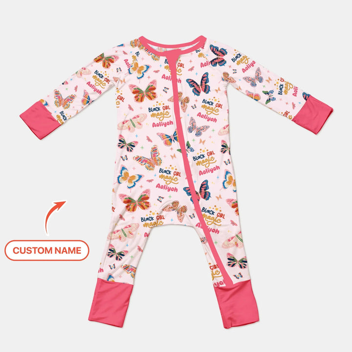 Black Girl Magic Custom Name Convertible Zippy - Zumbamboo