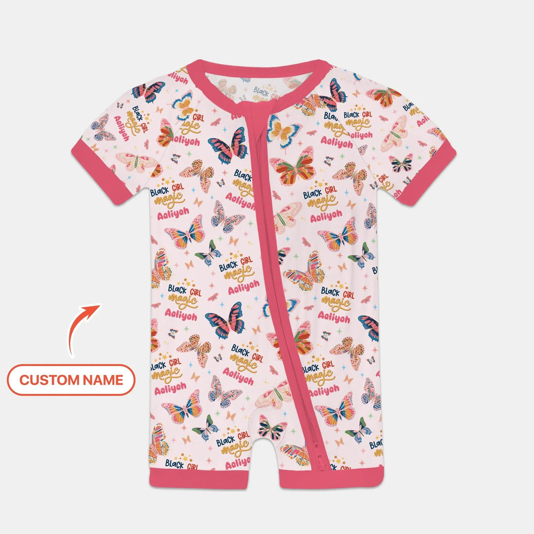 Black Girl Magic Custom Name Shorty Zippy - Zumbamboo