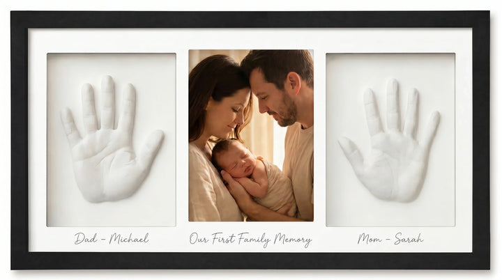 Baby Hand- & Fußabdruck Erinnerungsrahmen Duo