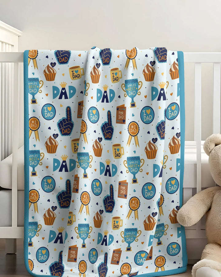World's Best Dad Bamboo Blanket