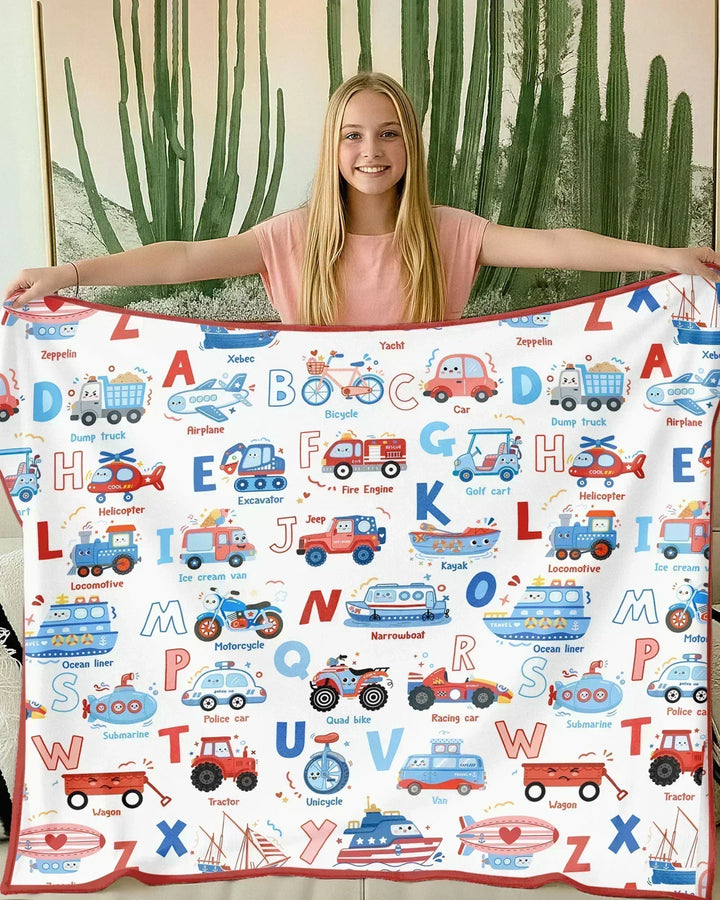 Patriotic Construction Bamboo Blanket