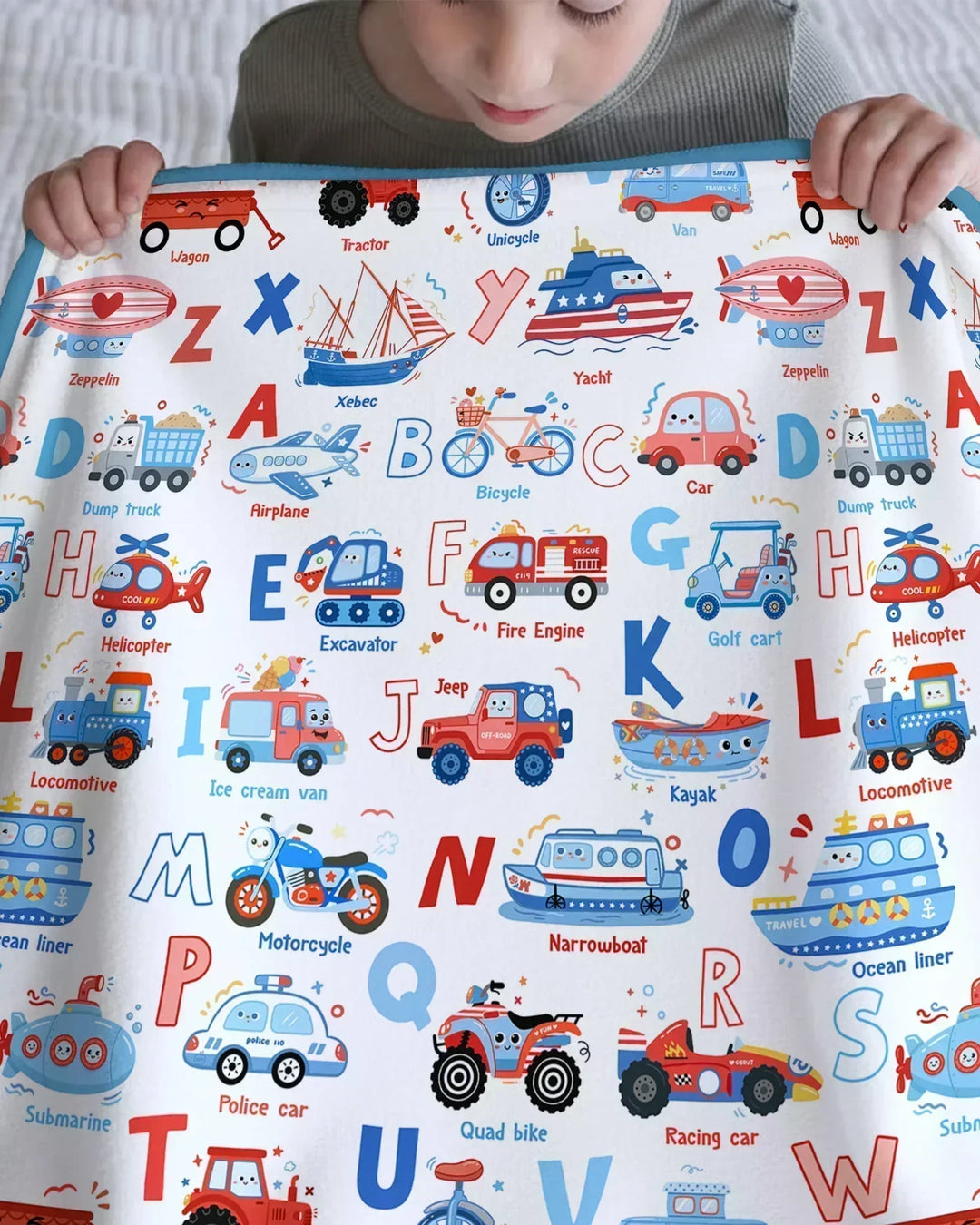 Patriotic Construction Bamboo Blanket