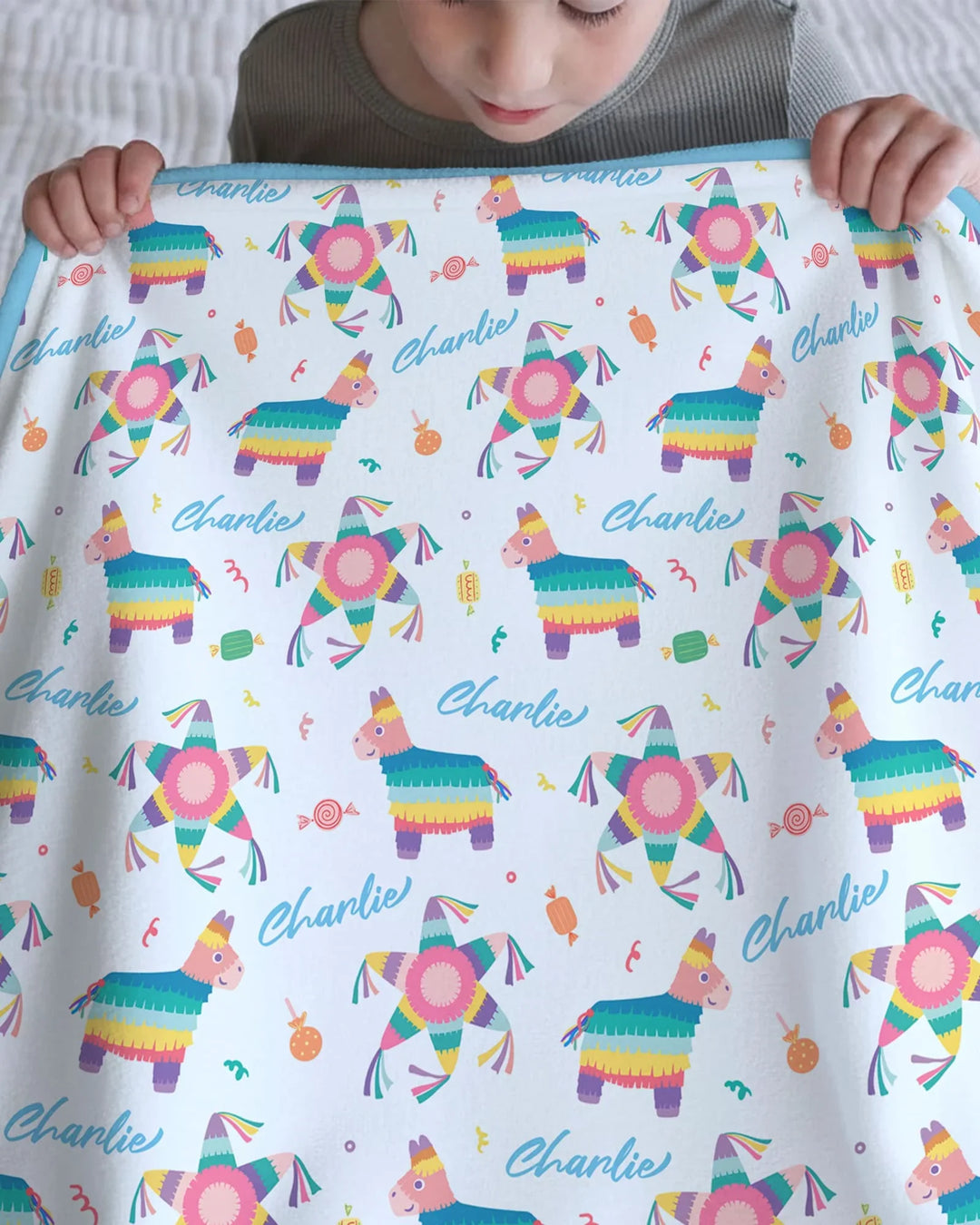 Custom Name Smash the Pinata Bamboo Blanket