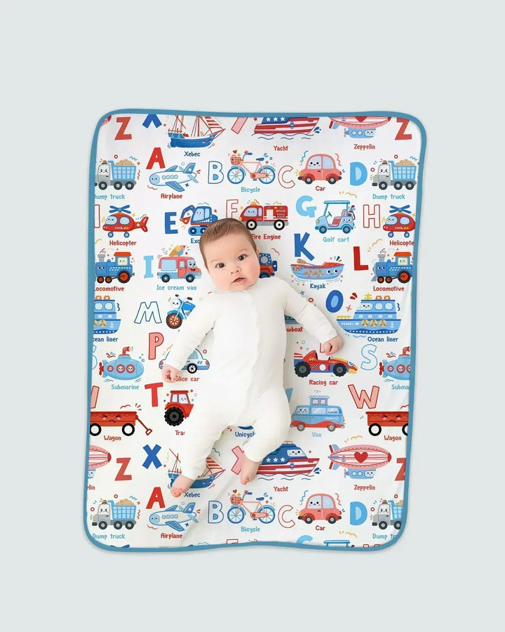 Patriotic Construction Bamboo Blanket