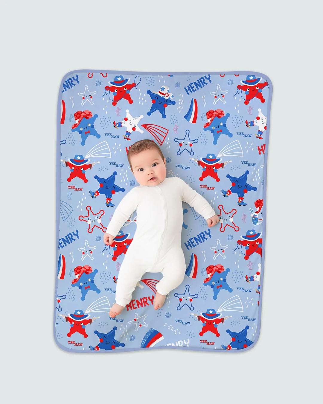 Howdy America Star Bamboo Blanket