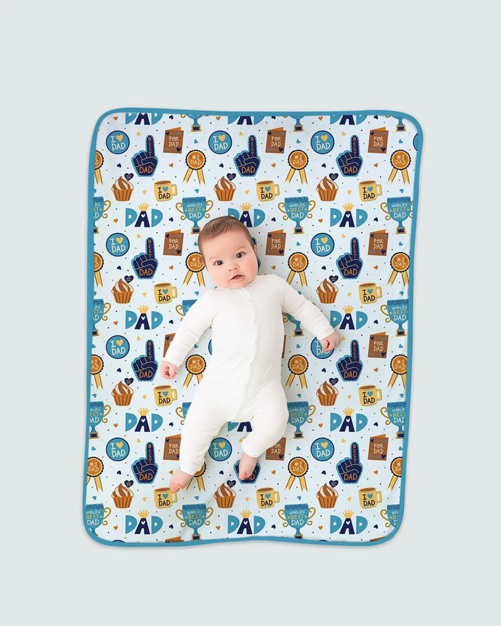 World's Best Dad Bamboo Blanket