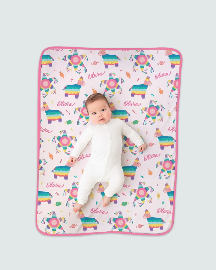 Custom Name Smash the Pinata Bamboo Blanket