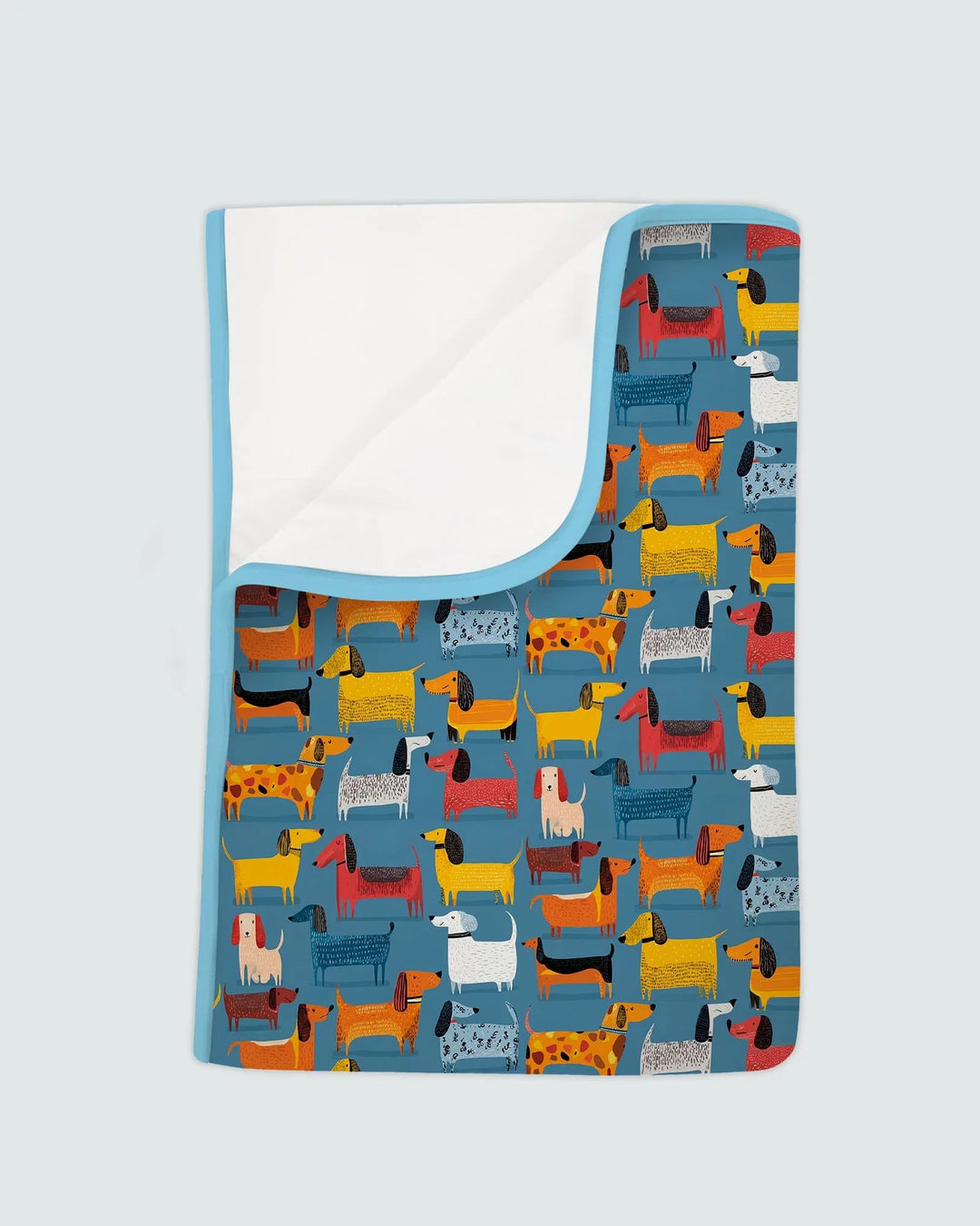 Whimsical Dachshund Bamboo Blanket