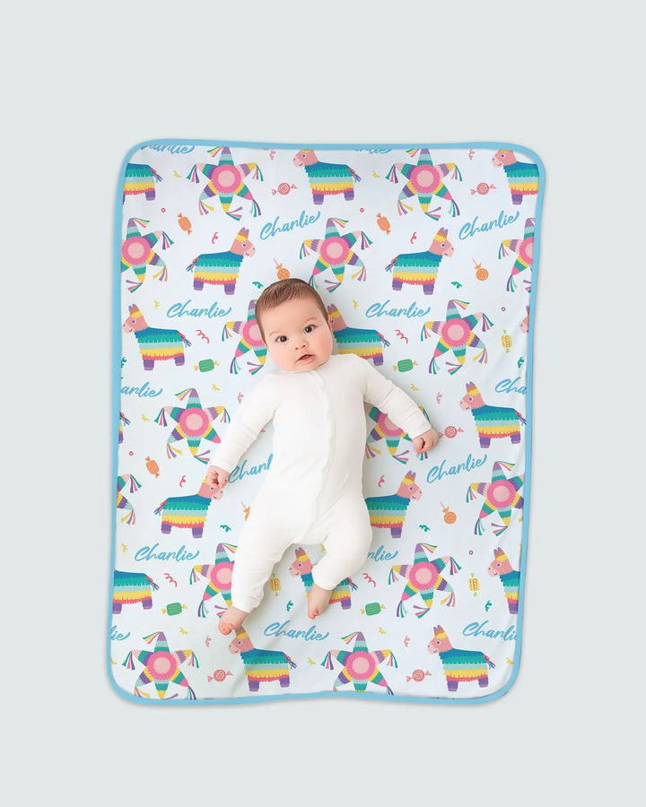 Custom Name Smash the Pinata Bamboo Blanket