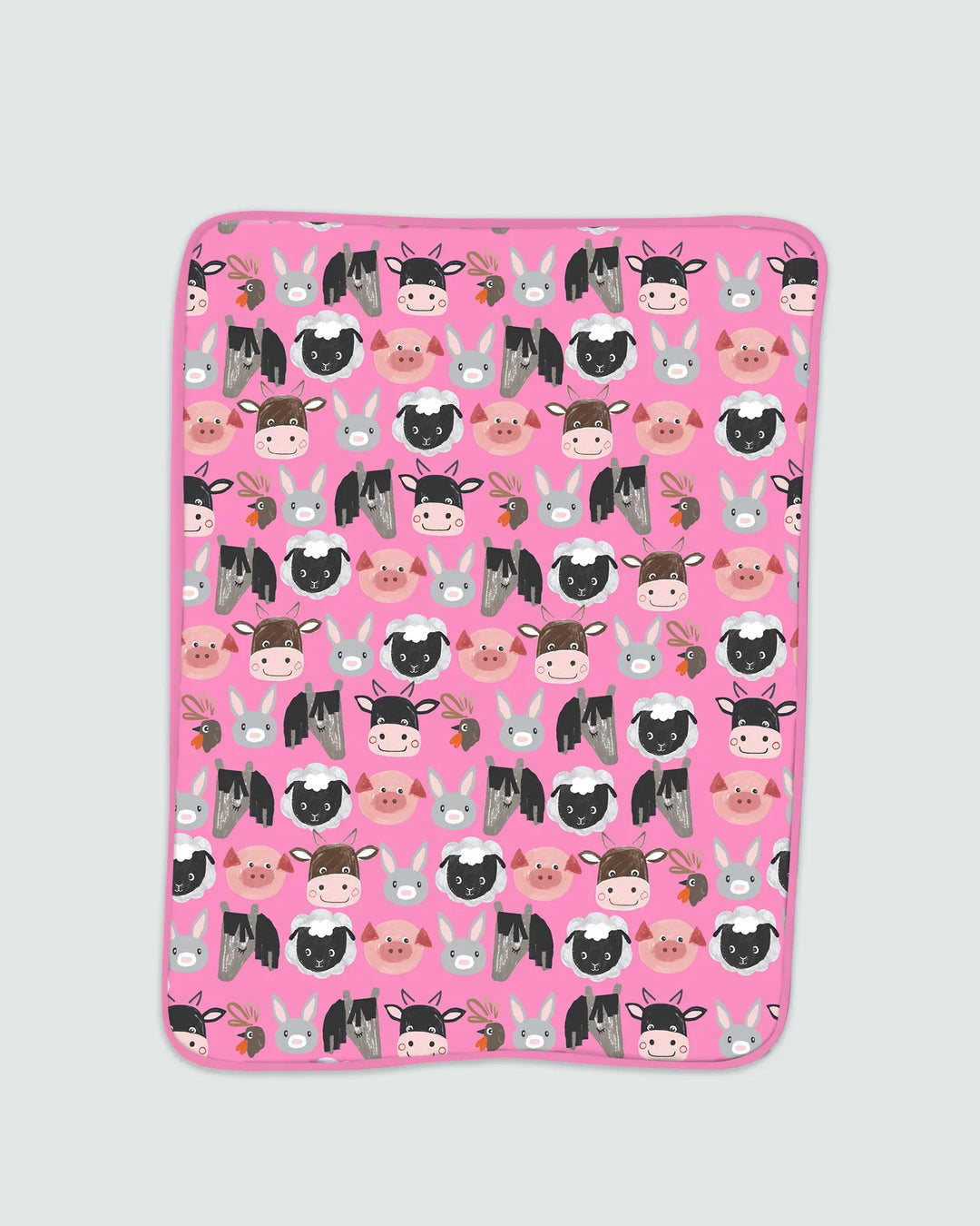 Farm Friends Family Matching Bamboo Blanket