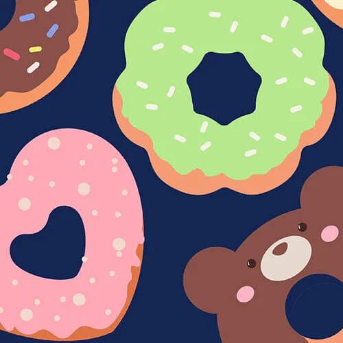 Blue Donut Fantasy Shorty Zippered Romper - Zumbamboo