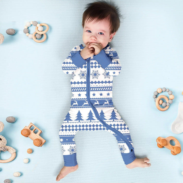 Blue Fair Isle Convertible Zippy - Zumbamboo