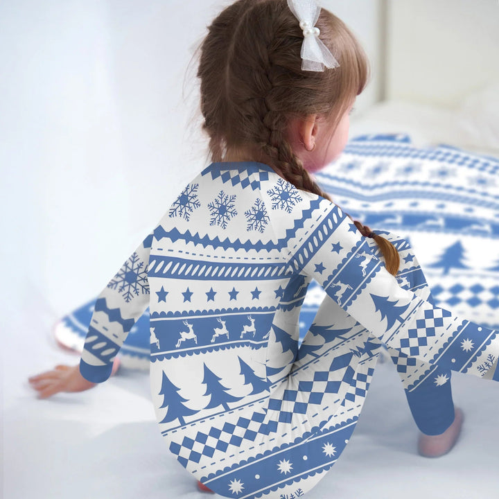 Blue Fair Isle Convertible Zippy - Zumbamboo