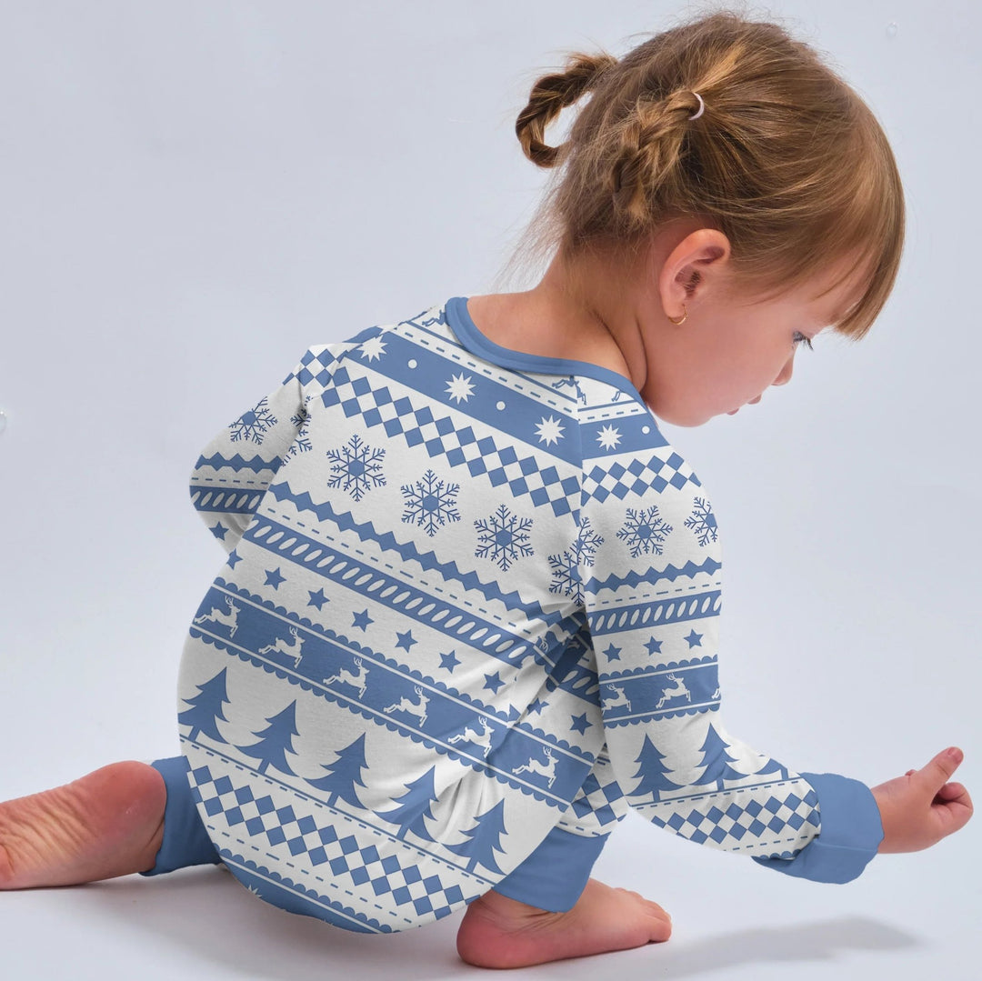 Blue Fair Isle Convertible Zippy - Zumbamboo