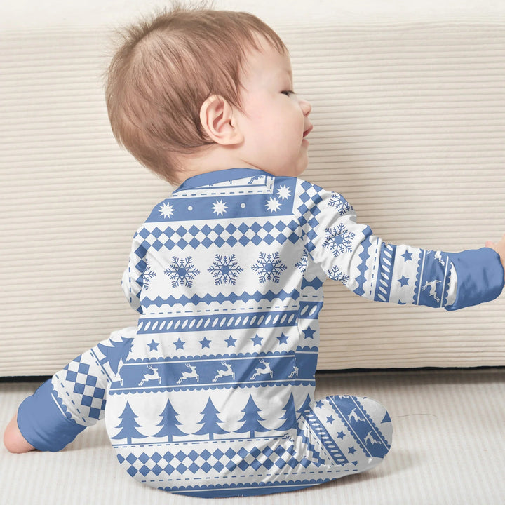 Blue Fair Isle Convertible Zippy - Zumbamboo