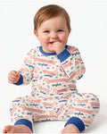Dachshund Spagetti Bamboo Two Piece Long Sleeve Pajama Set