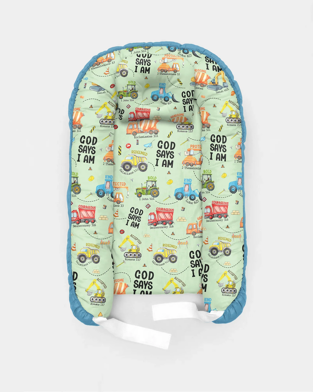 God Says I Am Boy Bamboo Baby Nest Bed