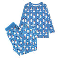 Blue Christmas Snowman Women Pajama Set , Blue Christmas Snowman Women Pajama Set - S