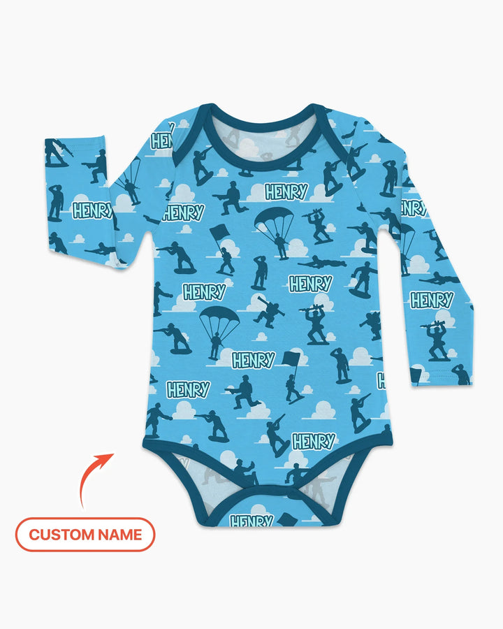Army Men Memorial Day Bamboo Bodysuit